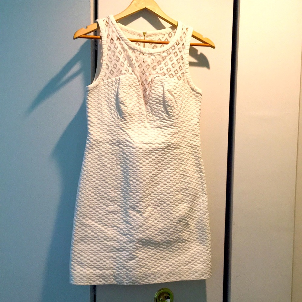 Lilly Pulitzer sleeveless white mini dress size 4